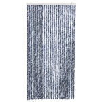 vidaXL Perdea de insecte, albastru, alb, argintiu, 100x220 cm Chenille