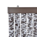 vidaXL Perdea pentru insecte, maro și bej, 56x185 cm, Chenille vidaXL Perdea pentru insecte, maro și bej, 56x185 cm, Chenille