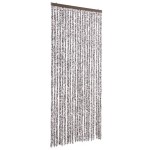 vidaXL Perdea pentru insecte, maro și bej, 90x220 cm, Chenille vidaXL Perdea pentru insecte, maro și bej, 90x220 cm, Chenille