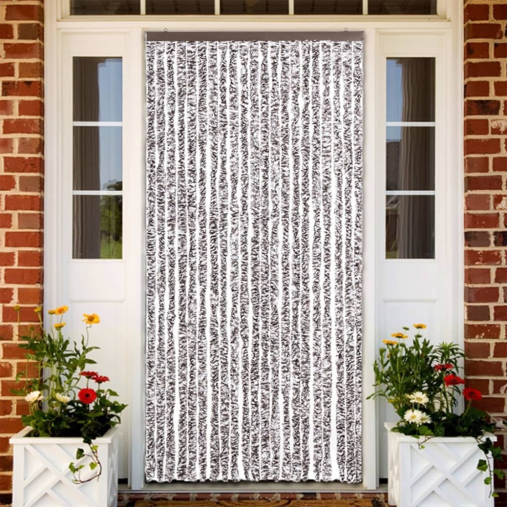vidaXL Perdea pentru insecte, maro și bej, 90x220 cm, Chenille