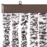vidaXL Perdea pentru insecte, maro și bej, 90x220 cm, Chenille vidaXL Perdea pentru insecte, maro și bej, 90x220 cm, Chenille