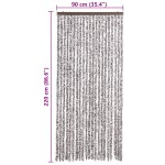 vidaXL Perdea pentru insecte, maro și bej, 90x220 cm, Chenille vidaXL Perdea pentru insecte, maro și bej, 90x220 cm, Chenille