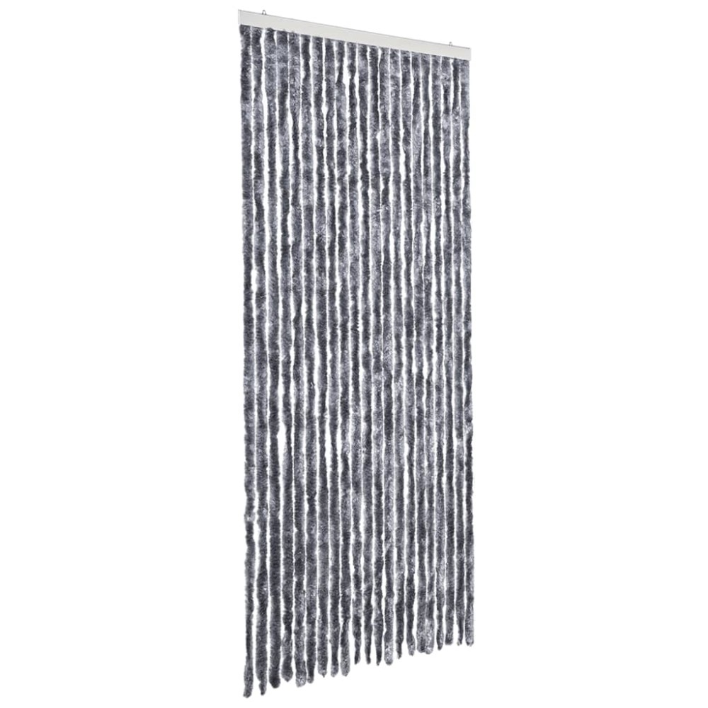 vidaXL Perdea pentru insecte, argintiu, 90x220 cm, Chenille