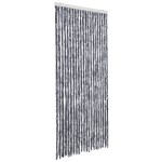 vidaXL Perdea pentru insecte, argintiu, 90x220 cm, Chenille vidaXL Perdea pentru insecte, argintiu, 90x220 cm, Chenille