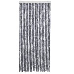 vidaXL Perdea pentru insecte, argintiu, 90x220 cm, Chenille vidaXL Perdea pentru insecte, argintiu, 90x220 cm, Chenille