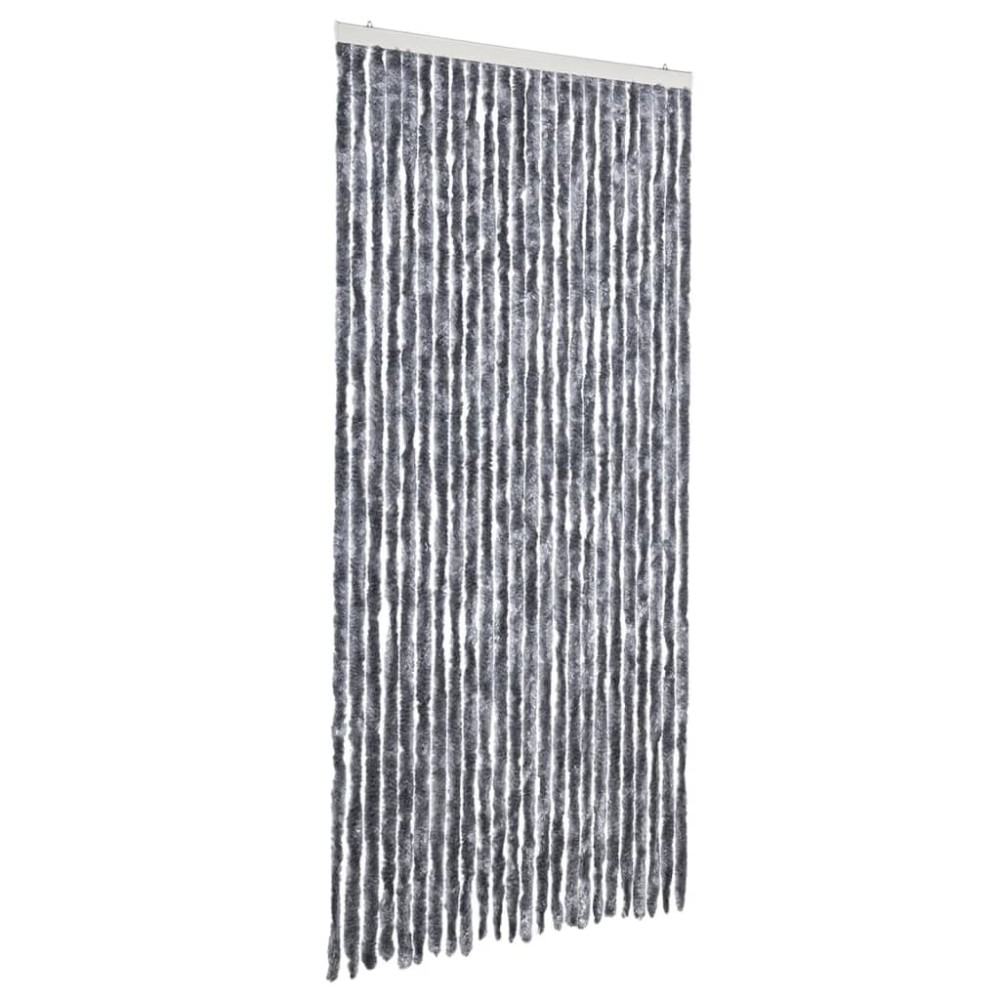 vidaXL Perdea pentru insecte, argintiu, 100x220 cm, Chenille