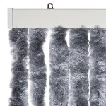 vidaXL Perdea pentru insecte, argintiu, 100x220 cm, Chenille vidaXL Perdea pentru insecte, argintiu, 100x220 cm, Chenille