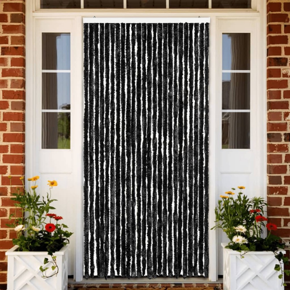 vidaXL Perdea pentru insecte, antracit, 100x220 cm, Chenille