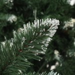vidaXL Brad de Crăciun artificial cu conuri pin și sclipici alb 210 cm vidaXL Brad de Crăciun artificial cu conuri pin și sclipici alb 210 cm