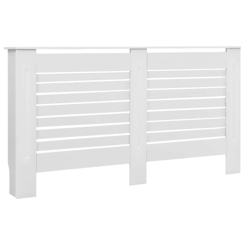 vidaXL Mască pentru calorifer, MDF, 152x19x81,5 cm, alb