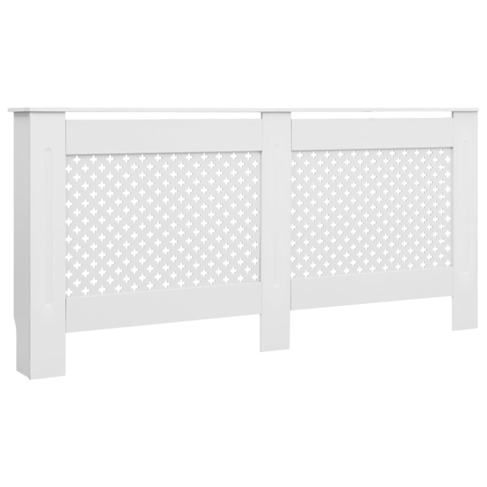 vidaXL Mască pentru calorifer, alb, 172x19x81,5 cm, MDF