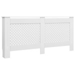 vidaXL Mască pentru calorifer, alb, 172x19x81,5 cm, MDF