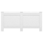 vidaXL Mască pentru calorifer, alb, 172x19x81,5 cm, MDF