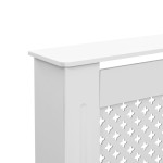 vidaXL Mască pentru calorifer, alb, 172x19x81,5 cm, MDF