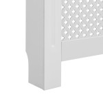 vidaXL Mască pentru calorifer, alb, 172x19x81,5 cm, MDF