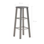 vidaXL Scaune de bar, 2 buc., antracit, MDF vidaXL Scaune de bar, 2 buc., antracit, MDF