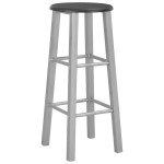 vidaXL Set mobilier de bar, 3 piese, negru, lemn și oțel vidaXL Set mobilier de bar, 3 piese, negru, lemn și oțel