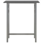 vidaXL Set mobilier de bar, 3 piese, antracit, lemn și oțel