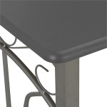 vidaXL Set mobilier de bar, 3 piese, antracit, lemn și oțel