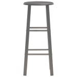 vidaXL Set mobilier de bar, 3 piese, antracit, lemn și oțel