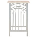 vidaXL Set mobilier de bar, 3 piese, lemn și oțel