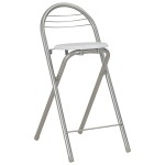 vidaXL Set mobilier de bar, cu rafturi, 3 piese, alb, lemn și oțel vidaXL Set mobilier de bar, cu rafturi, 3 piese, alb, lemn și oțel