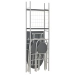 vidaXL Set mobilier bucătărie cu depozitare 3 piese negru, MDF și oțel vidaXL Set mobilier bucătărie cu depozitare 3 piese negru, MDF și oțel