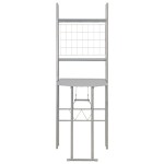 vidaXL Set mobilier bucătărie cu depozitare, 3 piese, gri, MDF și oțel vidaXL Set mobilier bucătărie cu depozitare, 3 piese, gri, MDF și oțel