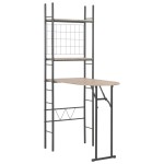 vidaXL Set mobilier bucătărie, suport depozitare, 3 piese, MDF și oțel vidaXL Set mobilier bucătărie, suport depozitare, 3 piese, MDF și oțel