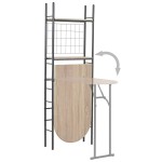 vidaXL Set mobilier bucătărie, suport depozitare, 3 piese, MDF și oțel vidaXL Set mobilier bucătărie, suport depozitare, 3 piese, MDF și oțel