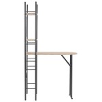 vidaXL Set mobilier bucătărie, suport depozitare, 3 piese, MDF și oțel vidaXL Set mobilier bucătărie, suport depozitare, 3 piese, MDF și oțel