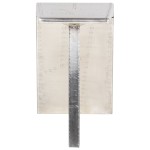 vidaXL Birou, design aeronavă, argintiu, 112 x 50 x 76 cm, metal