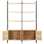 vidaXL Bibliotecă cu 4 rafturi, 124 x 30 x 180 cm, lemn masiv de mango vidaXL Bibliotecă cu 4 rafturi, 124 x 30 x 180 cm, lemn masiv de mango