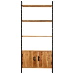 vidaXL Bibliotecă cu 4 niveluri, 80x30x180 cm, lemn masiv de acacia vidaXL Bibliotecă cu 4 niveluri, 80x30x180 cm, lemn masiv de acacia