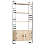 vidaXL Bibliotecă cu 4 niveluri 80x30x180 cm lemn masiv de mango vidaXL Bibliotecă cu 4 niveluri 80x30x180 cm lemn masiv de mango