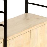 vidaXL Bibliotecă cu 4 niveluri 80x30x180 cm lemn masiv de mango vidaXL Bibliotecă cu 4 niveluri 80x30x180 cm lemn masiv de mango