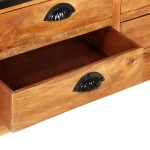vidaXL Bibliotecă 4 rafturi 6 sertare 122x36x181 cm lemn masiv mango vidaXL Bibliotecă 4 rafturi 6 sertare 122x36x181 cm lemn masiv mango