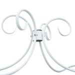 vidaXL Cadru de pat cu baldachin, alb, 180 x 200 cm, metal