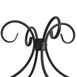 vidaXL Cadru de pat cu baldachin, negru, 140 x 200 cm, metal