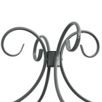 vidaXL Cadru de pat cu baldachin, gri, 140 x 200 cm, metal