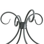 vidaXL Cadru de pat cu baldachin, gri, 180 x 200 cm, metal