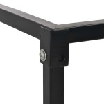vidaXL Rastel lemne de foc, cu postament, negru, 37x37x113 cm, oțel vidaXL Rastel lemne de foc, cu postament, negru, 37x37x113 cm, oțel