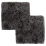 vidaXL Învelișuri scaun 2 buc. gri deschis 40x40cm piele oaie naturală vidaXL Învelișuri scaun 2 buc. gri deschis 40x40cm piele oaie naturală