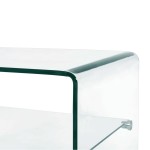vidaXL Măsuță de cafea, transparent, 50x45x33 cm, sticlă securizată