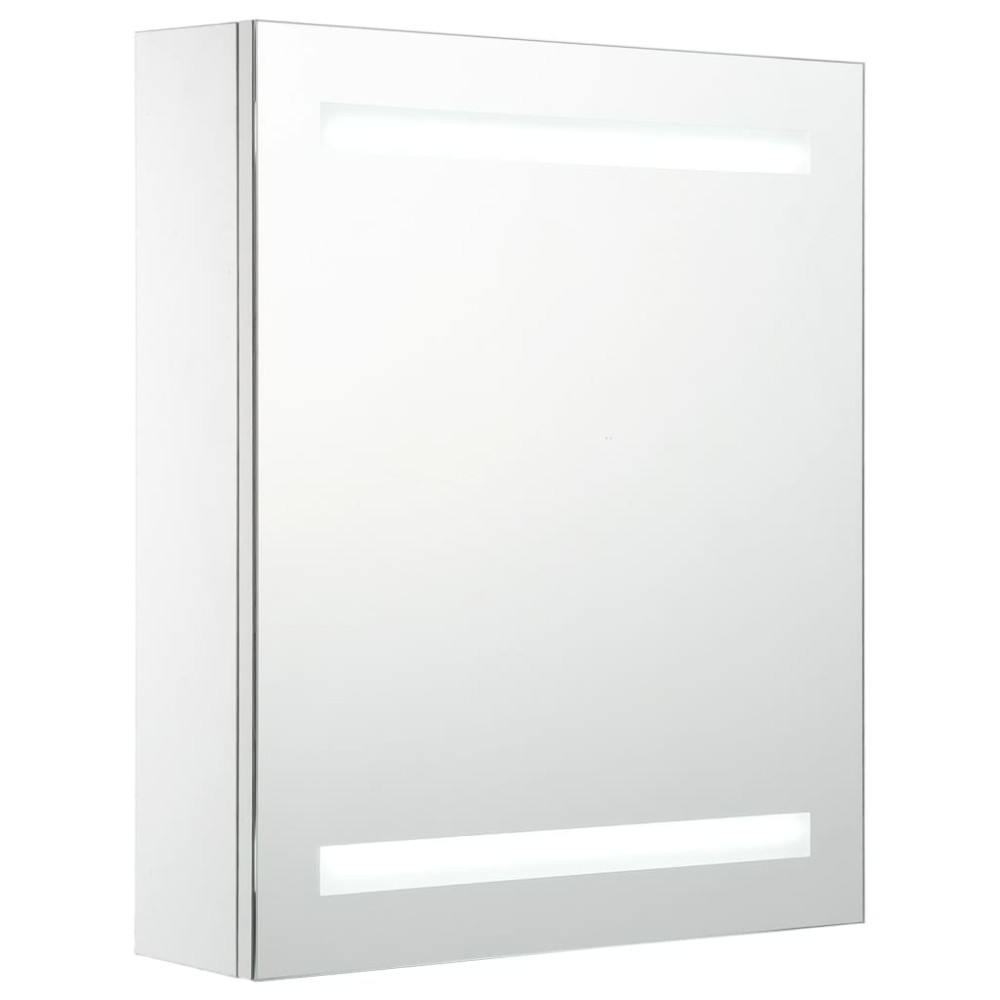 vidaXL Dulap de baie cu oglindă și LED-uri, 50x13,5x60 cm