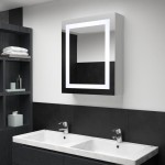 vidaXL Dulap de baie cu oglindă și LED-uri, 50 x 13 x 70 cm vidaXL Dulap de baie cu oglindă și LED-uri, 50 x 13 x 70 cm