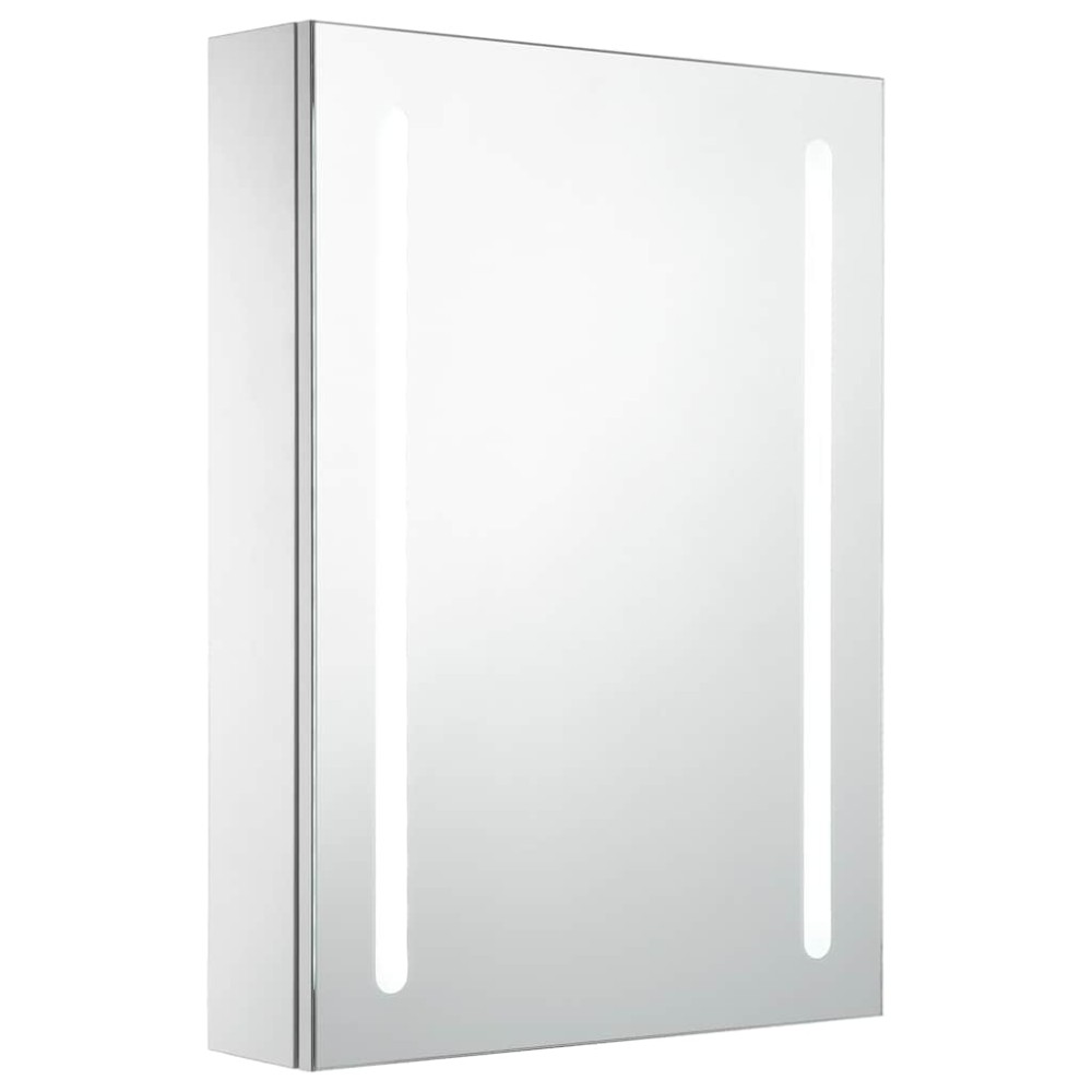 vidaXL Dulap de baie cu oglindă și LED-uri, 50 x 13 x 70 cm