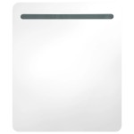 vidaXL Dulap de baie cu oglindă și LED-uri, 68 x 9 x 80 cm