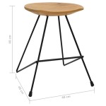 vidaXL Scaune, 2 buc., lemn masiv de tec vidaXL Scaune, 2 buc., lemn masiv de tec