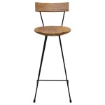 vidaXL Scaune de bar, 2 buc., lemn masiv de tec vidaXL Scaune de bar, 2 buc., lemn masiv de tec